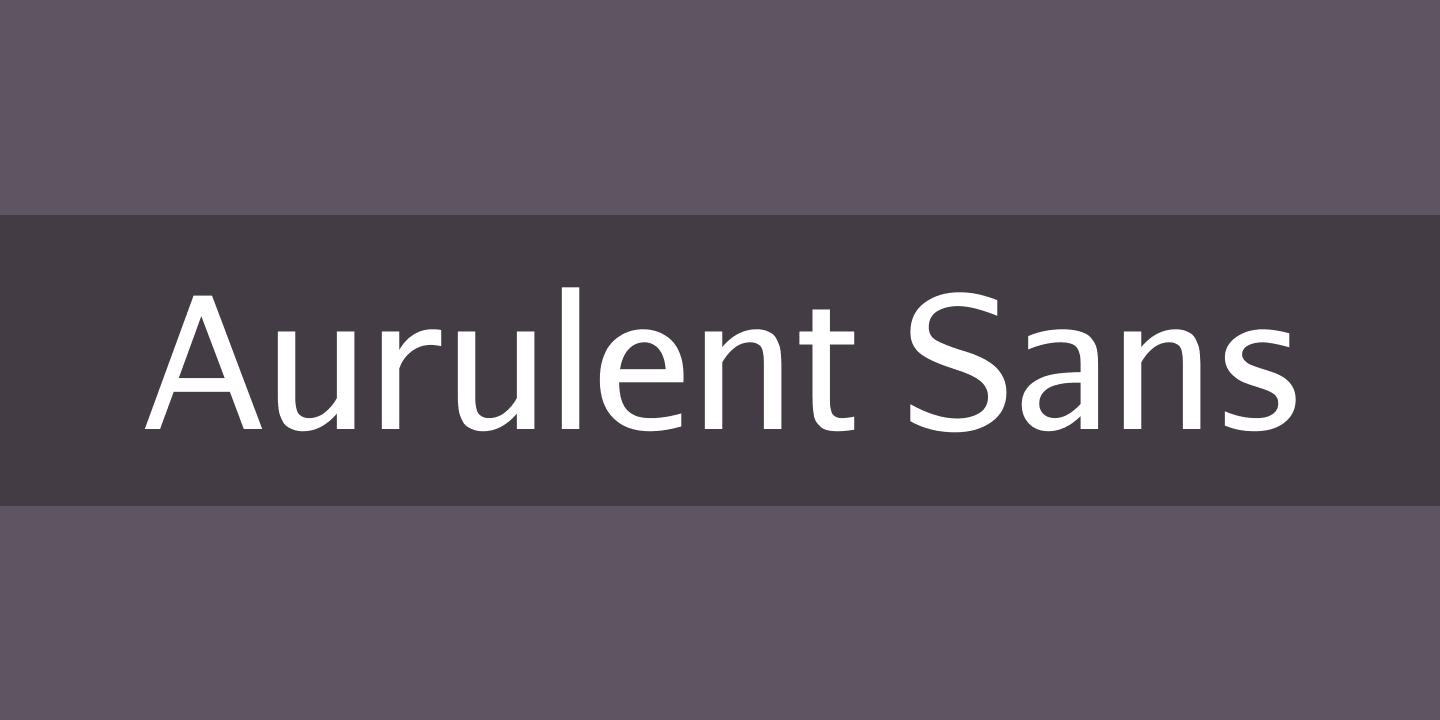 Пример шрифта Aurulent Sans
